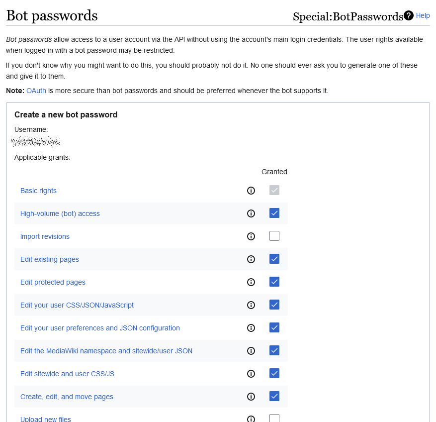 Bot passwords - Test Wikipedia.png