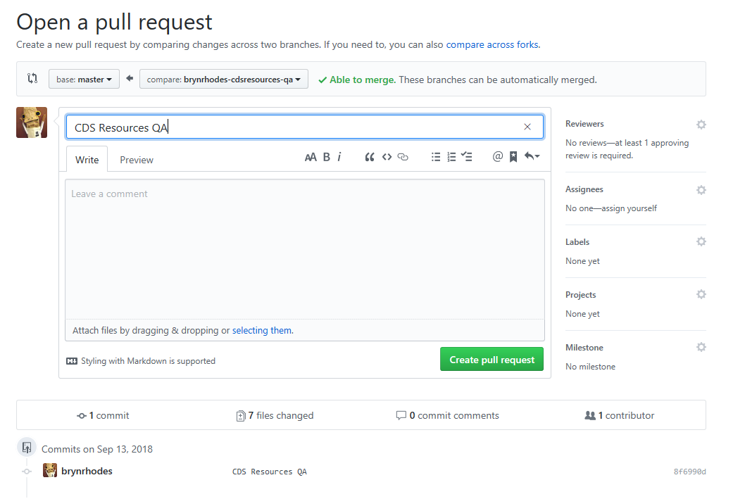 FHIR Open Pull Request