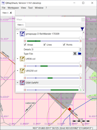 Map visibility range