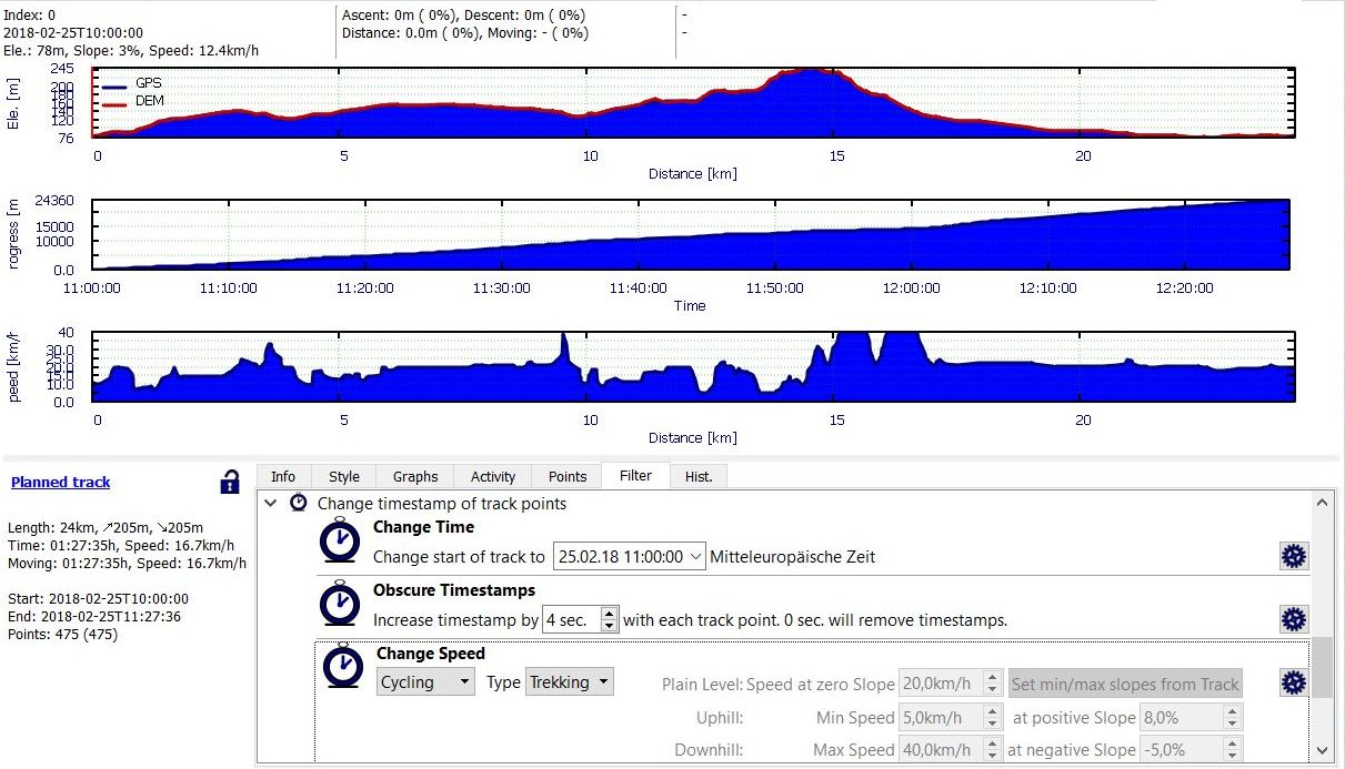 Trekking speed type Trekking