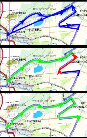 Wrong order of track segments