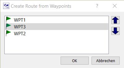 Track through waypoints