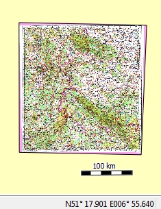 Overview raster map