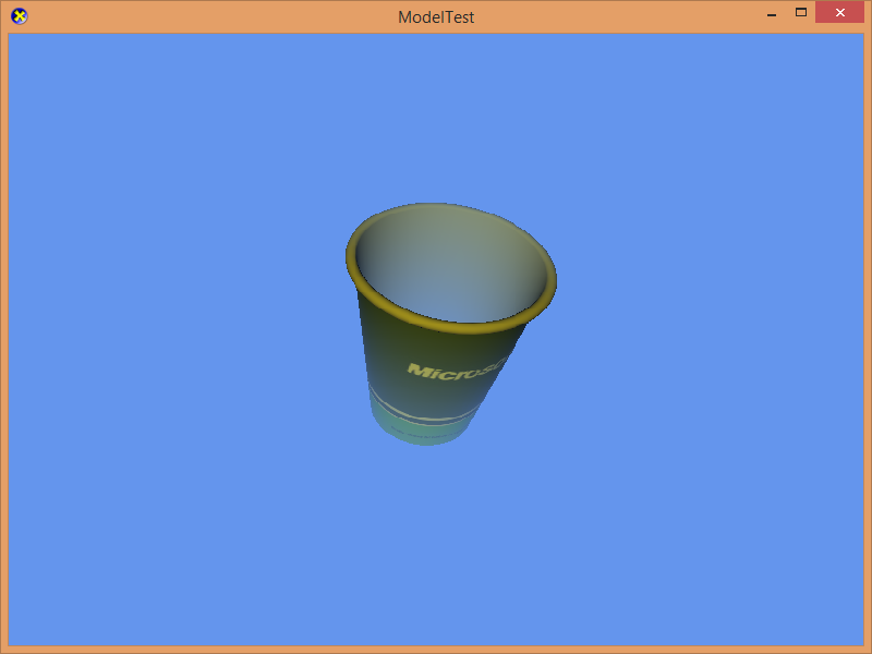 Screenshot of fogged cup model