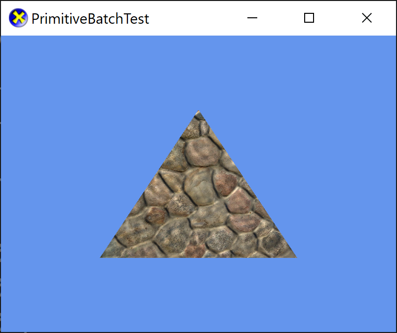 Screenshot of lit triangle