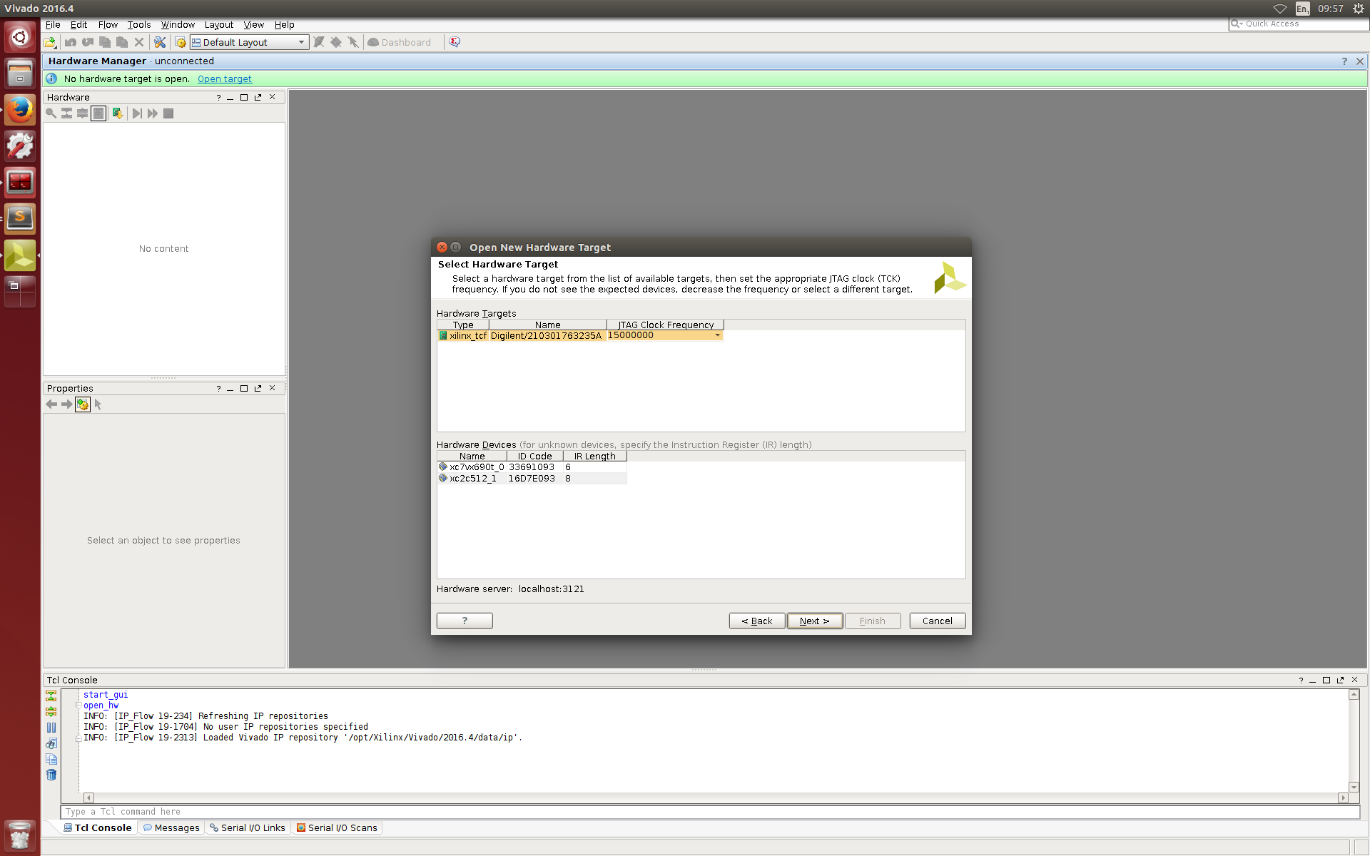 NetFPGA-SUME Adept Tools Test