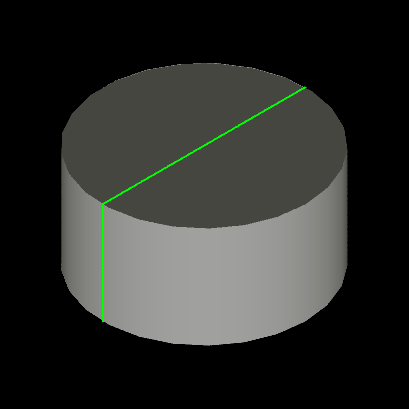 Manually triangulated disk.