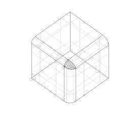 Intersecting filleted edges with different radii leave a gap filled by a surface