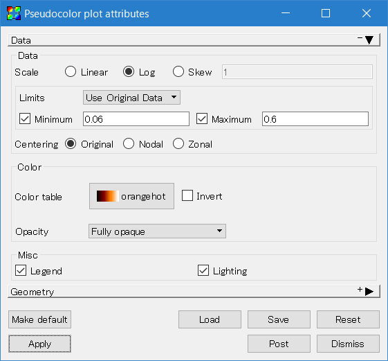 VisIt Plot Attributes