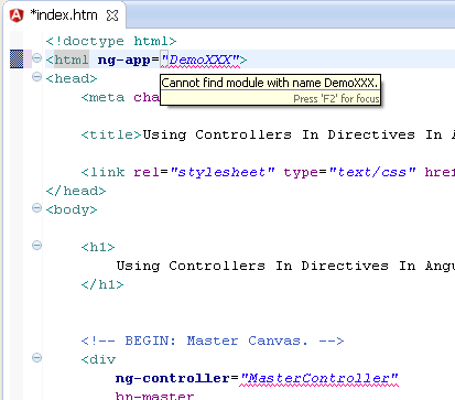 Validation error with module