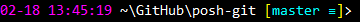 02-18 13:45:19 ~\GitHub\posh-git [master ≡]> 