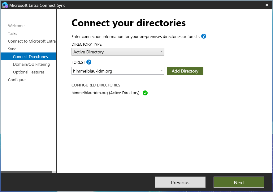 Connect Active Directory