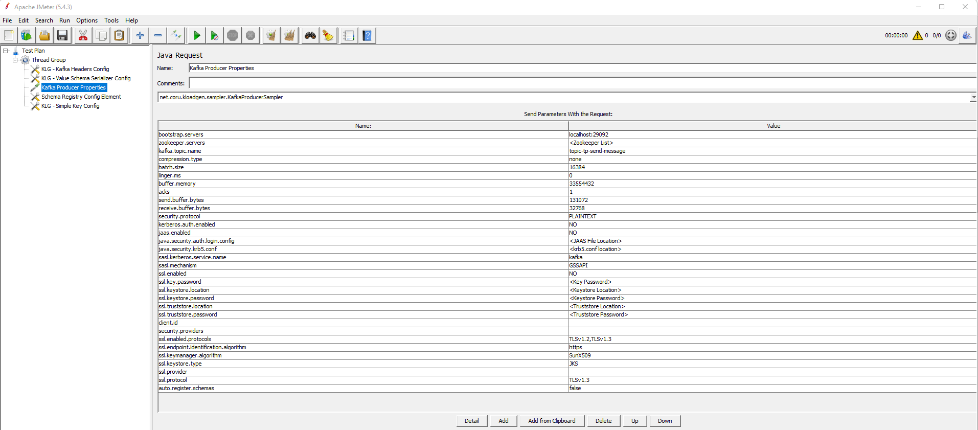 Example test plan